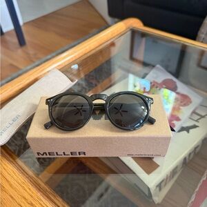 Meller Black Round Sunglasses for Men
